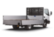 Camion plateau avec ridelles