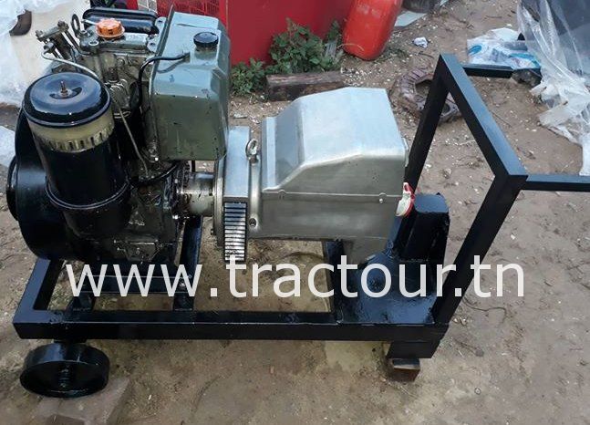 À vendre Groupe électrogène monocylindre Lombardini 4LD 820 Bon état complet