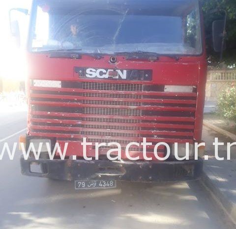 À vendre Tracteur avec semi remorque benne TP Scania 113H 360 Bon état complet