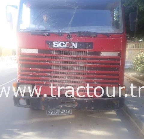À vendre Tracteur avec semi remorque benne TP Scania 113H 360 Bon état complet