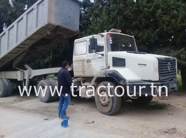 À vendre Tracteur avec semi remorque benne TP Renault CLM 385 Neuf en excellent état complet