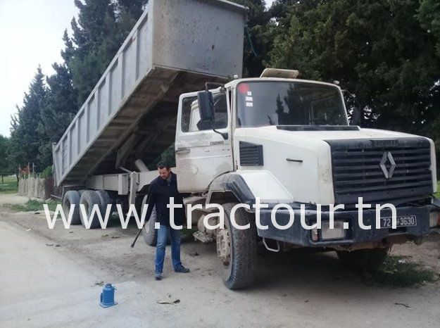 À vendre Tracteur avec semi remorque benne TP Renault CLM 385 Neuf en excellent état complet