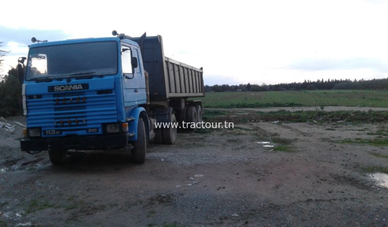 À vendre Tracteur avec semi remorque benne TP Scania 113H 310 Bon état complet