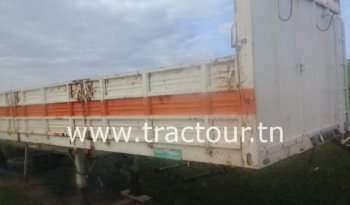 À vendre Semi remorque plateau avec ridelles Sicame complet