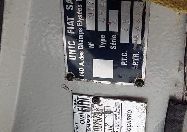 À vendre Camion benne OM 40 complet