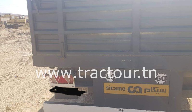 À vendre Semi remorque plateau avec ridelles Sicame complet