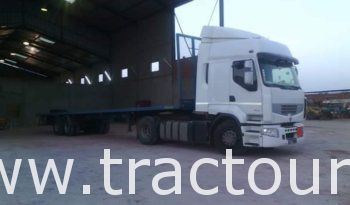 À vendre Tracteur avec semi remorque plateau sans ridelles Renault Premium 450 DXI complet