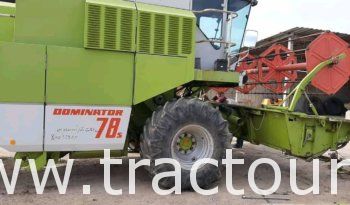 À vendre Moissonneuse batteuse avec cabine Claas Dominator 78s complet