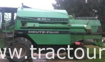 À vendre Moissonneuse batteuse avec cabine Deutz-Fahr M35.70 Bon état complet