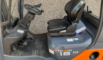À vendre Chariot élévateur diesel Toyota 02-8FDF18 – 1.8 tonne – Neuf en excellent état complet
