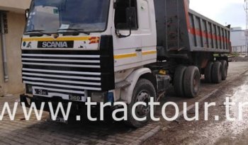 À vendre Tracteur avec semi remorque benne TP Scania 113H 360 complet