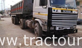 À vendre Tracteur avec semi remorque benne TP Scania 113H 360 complet