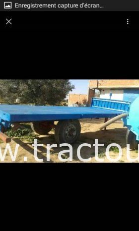 À vendre Semi remorque agricole Porte char – plateau – Bon état complet