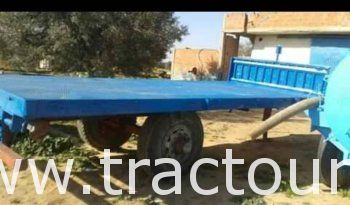À vendre Semi remorque agricole Porte char – plateau – Bon état complet