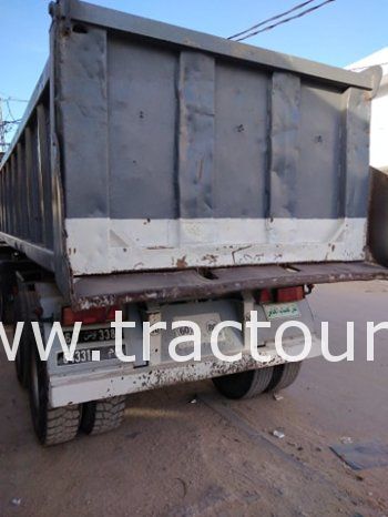 À vendre Semi remorque benne TP caisse rectangulaire Sicame 29 tonnes complet
