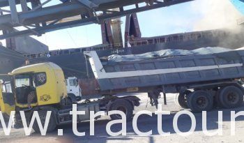À vendre Tracteur avec semi remorque benne TP Scania 124G 360 complet