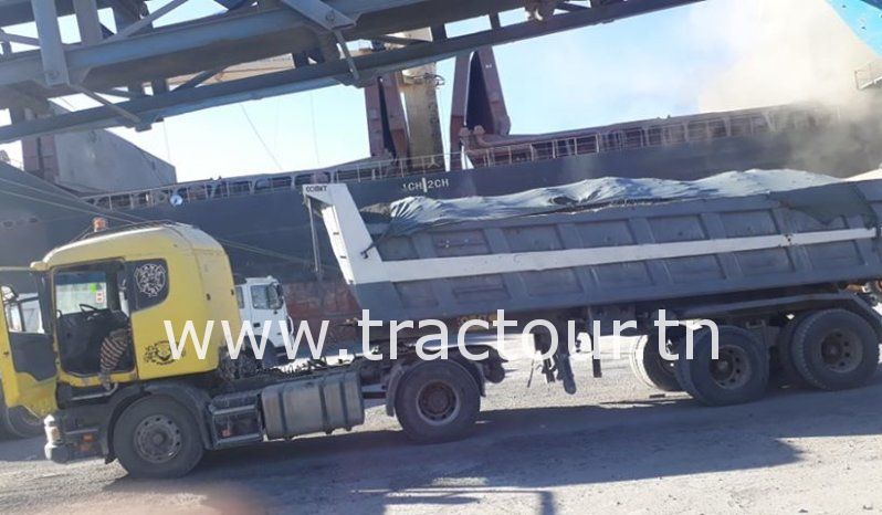 À vendre Tracteur avec semi remorque benne TP Scania 124G 360 complet