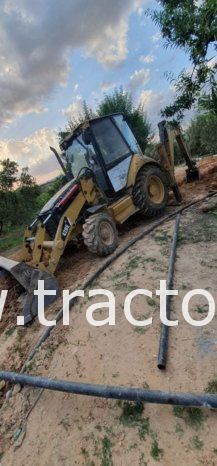 À vendre Tractopelle Caterpillar 428 E complet