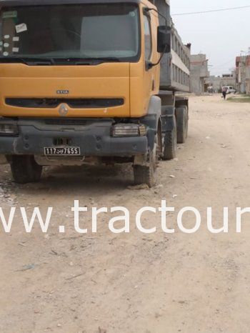 À vendre Tracteur avec semi remorque benne TP Renault Kerax 400 complet