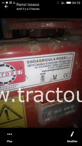 À vendre Faucheuse à 4 tambours Enrossi Made in Italy complet