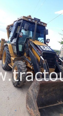 À vendre Tractopelle Caterpillar 428 D (2002) complet