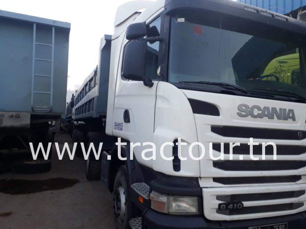 À vendre Tracteur Scania G410 ➕ semi remorque benne TP Comet complet