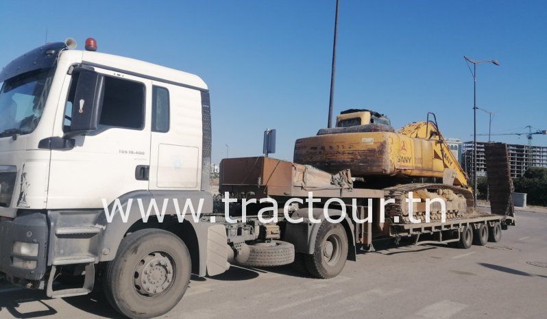 Location Tracteur avec semi remorque porte engin Man TGS 33.400 complet