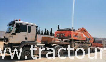 Location Tracteur avec semi remorque porte engin Man TGS 33.400 complet