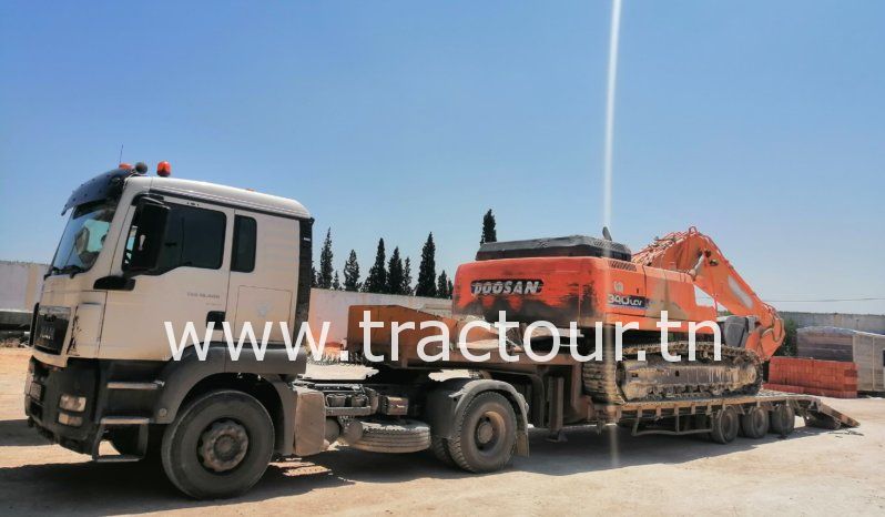 Location Tracteur avec semi remorque porte engin Man TGS 33.400 complet