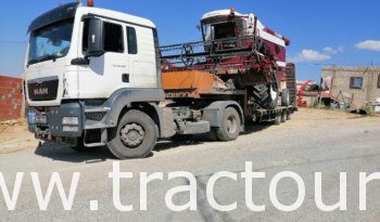 Location Tracteur avec semi remorque porte engin Man TGS 33.400 complet