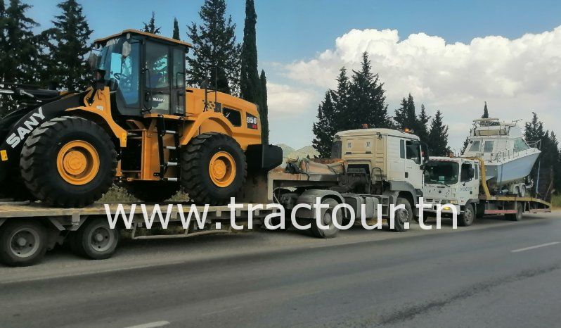Location Tracteur avec semi remorque porte engin Man TGS 33.400 complet
