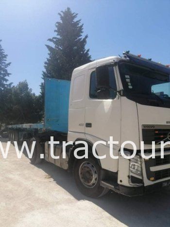 À vendre Tracteur Volvo FH 400 avec semi remorque plateau 3 essieux complet