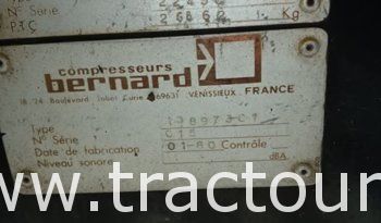 À vendre Compresseur mobilair à piston Bernard moteur Deutz F2L Types 411D – 8 bars complet