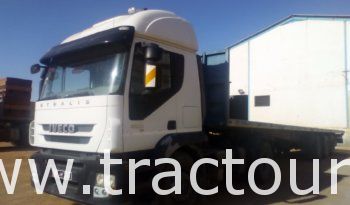 À vendre Tracteur routier Iveco Stralis 450 avec avec semi remorque plateau 3 essieux complet