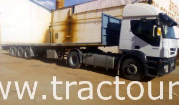 À vendre Tracteur routier Iveco Stralis 450 avec avec semi remorque plateau 3 essieux complet