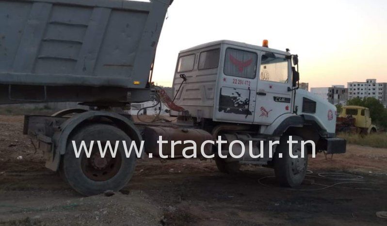 À vendre Tracteur Renault CLM 385 avec semi remorque benne TP complet