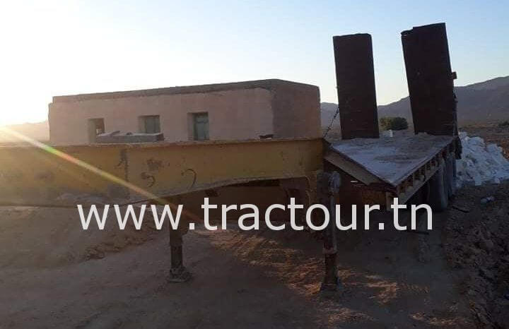 À vendre Semi remorque porte engin Sicame 53 tonnes complet