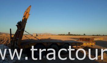 À vendre Semi remorque porte engin Sicame 53 tonnes complet