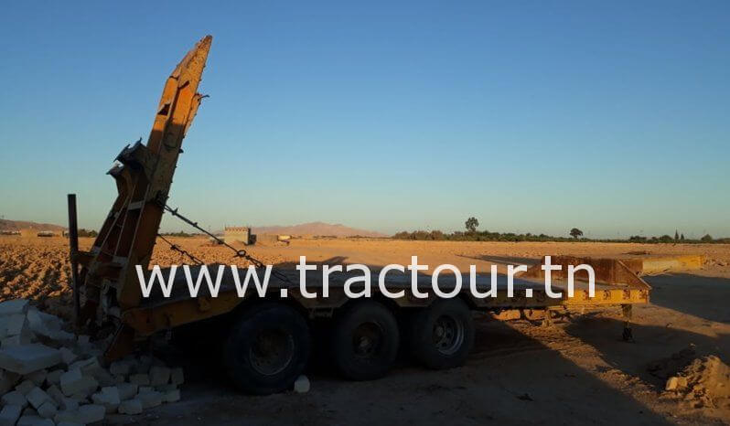 À vendre Semi remorque porte engin Sicame 53 tonnes complet