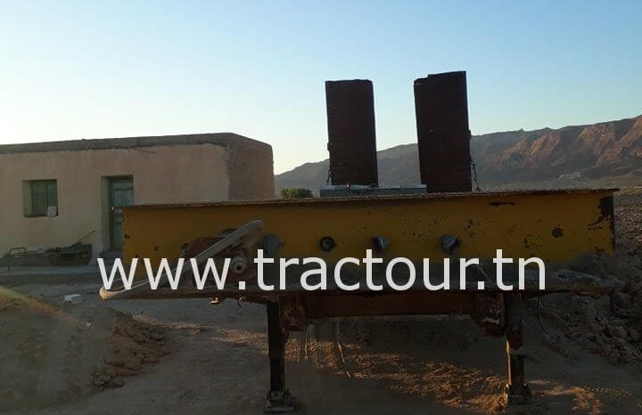 À vendre Semi remorque porte engin Sicame 53 tonnes complet
