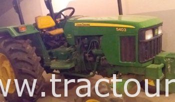À vendre Tracteur John Deere 5403 avec semi remorque agricole benne complet