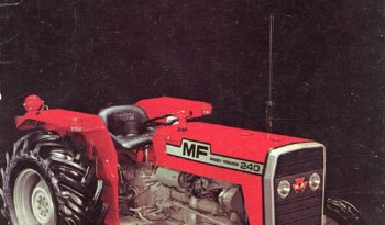 Cherche (ابحث) tracteur Massey Ferguson 240 ou Al Jadah 240 نلوج على جرار complet