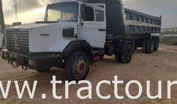 À vendre tracteur routier Renault CLM 385 avec semi remorque benne TP  Comet complet