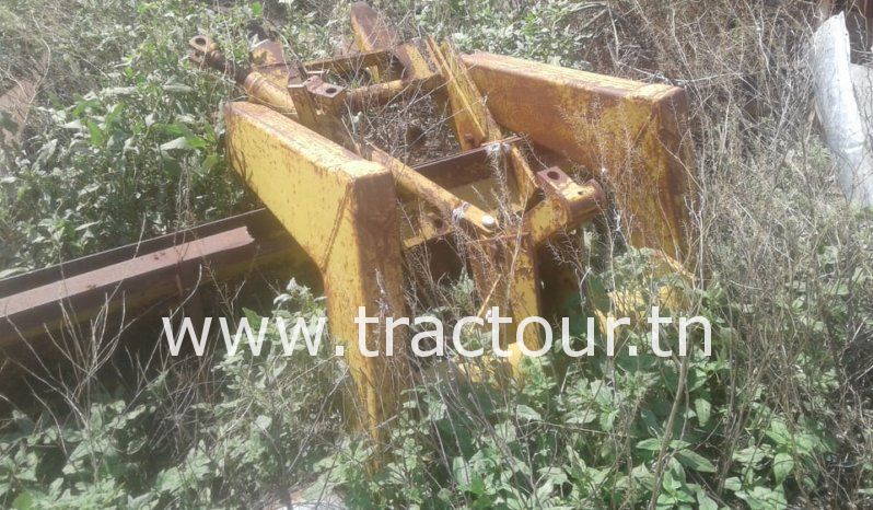 À vendre Offset 12/24 Huard avec lame niveleuse Huard et 3 remorques plateaux complet