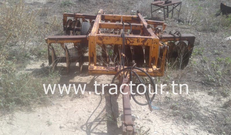 À vendre Offset 12/24 Huard avec lame niveleuse Huard et 3 remorques plateaux complet
