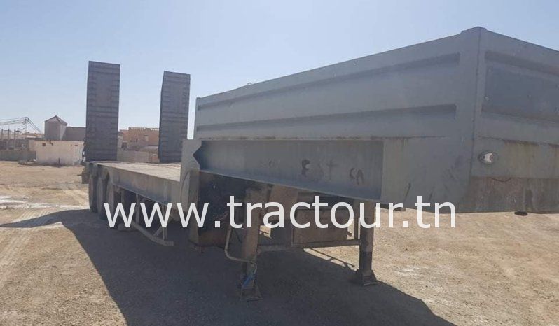 À vendre Semi remorque porte engin Tunicom complet