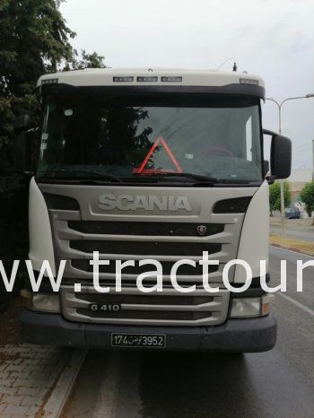 À vendre Tracteur avec semi remorque benne TP Scania G410 complet