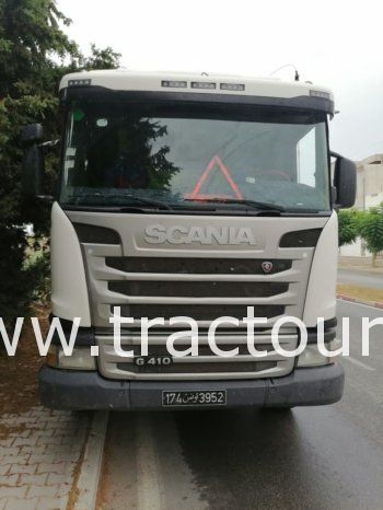 À vendre Tracteur avec semi remorque benne TP Scania G410 complet