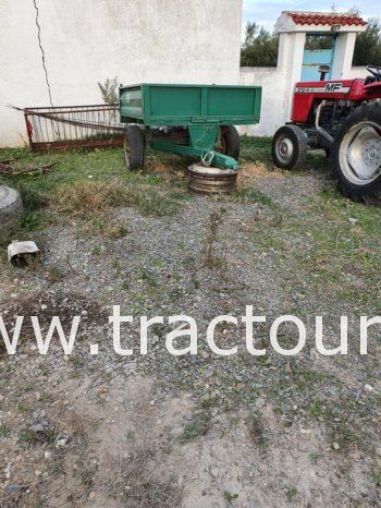 À vendre Micro-tracteur Massey Ferguson 210-4 avec carte grise et semi remorque agricole benne et citerne complet