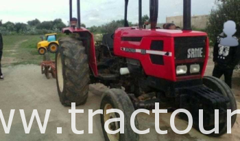 À vendre Tracteur Same Explorer II 80 avec déchaumeuse à 12 disques  canadienne 11 dents Simma et charrue à disques 3 disques réversible complet